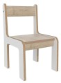Keukenhof  peuter stoel zithoogte 28 cm Wit, decor zitting naar keuze Tangara Groothandel voor Kinderopvang inrichtingen